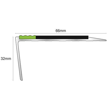 ASL16 Aluminium Non Slip Stair Nosing Edge Trim