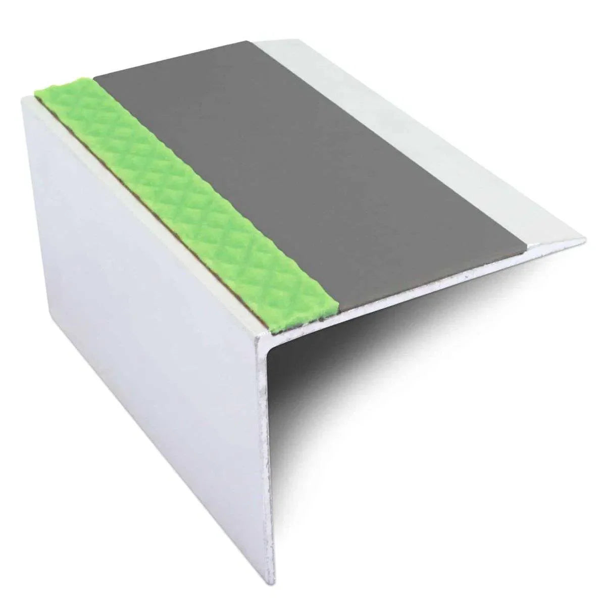 ASL21 DDA Compliant Aluminium Non Slip Stair Nosing Edge Trim With Pvc Insert