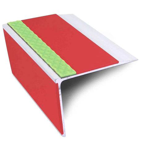 ASL28 DDA Red Compliant Straight Aluminium Edge Trim With PVC Insert