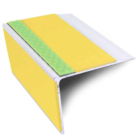 ASL28 DDA Yellow Compliant Straight Aluminium Edge Trim With PVC Insert