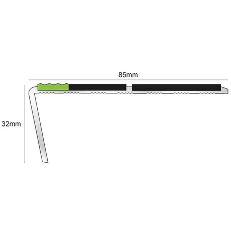  Non Slip Stair Nosing Edge Trim With Pvc