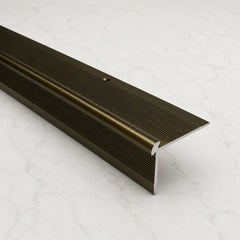 40x26mm Anodised Aluminium LVT Stair Nosing Outer Corner 3mm in Bronze Color
