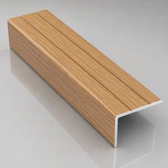 25 x 10mm Aluminium Retro Fit Self Adhesive Stair Nosing Edge Trim Available in Oak Color