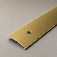 49mm Anodised Aluminium Threshold Strip Screw Fix for Wood, Tile & Carpet in Gold Color