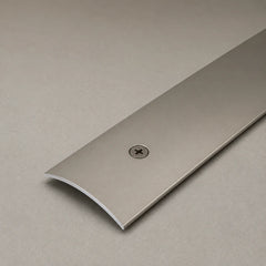 49mm Anodised Aluminium Threshold Strip Screw Fix for Wood, Tile & Carpet in Inox Color