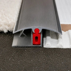 Aluminium Adjustable Height Carpet Door Threshold Strip_Easy Clip TTG Pivot Transition Bar_Real Product Image