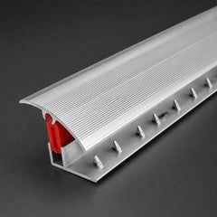 Aluminium Adjustable Height Carpet Door Threshold Strip_Easy Clip TTG Pivot Transition Bar_Silver Image