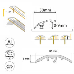 Aluminium_Door_Threshold_Strip_30mm-Multi-Purpose_Floor_Trim__Product_Dimension Image
