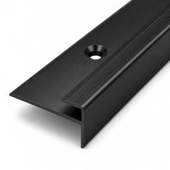 Aluminium LVT Stair Nosing for 5mm Flooring in Black color