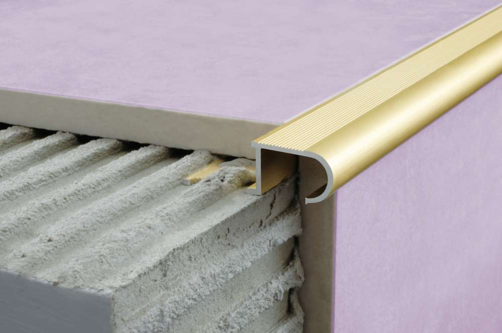Aluminium Stair Nosing Edge Trim - A81 (34 x 11 x 10mm) - StairNosingUK