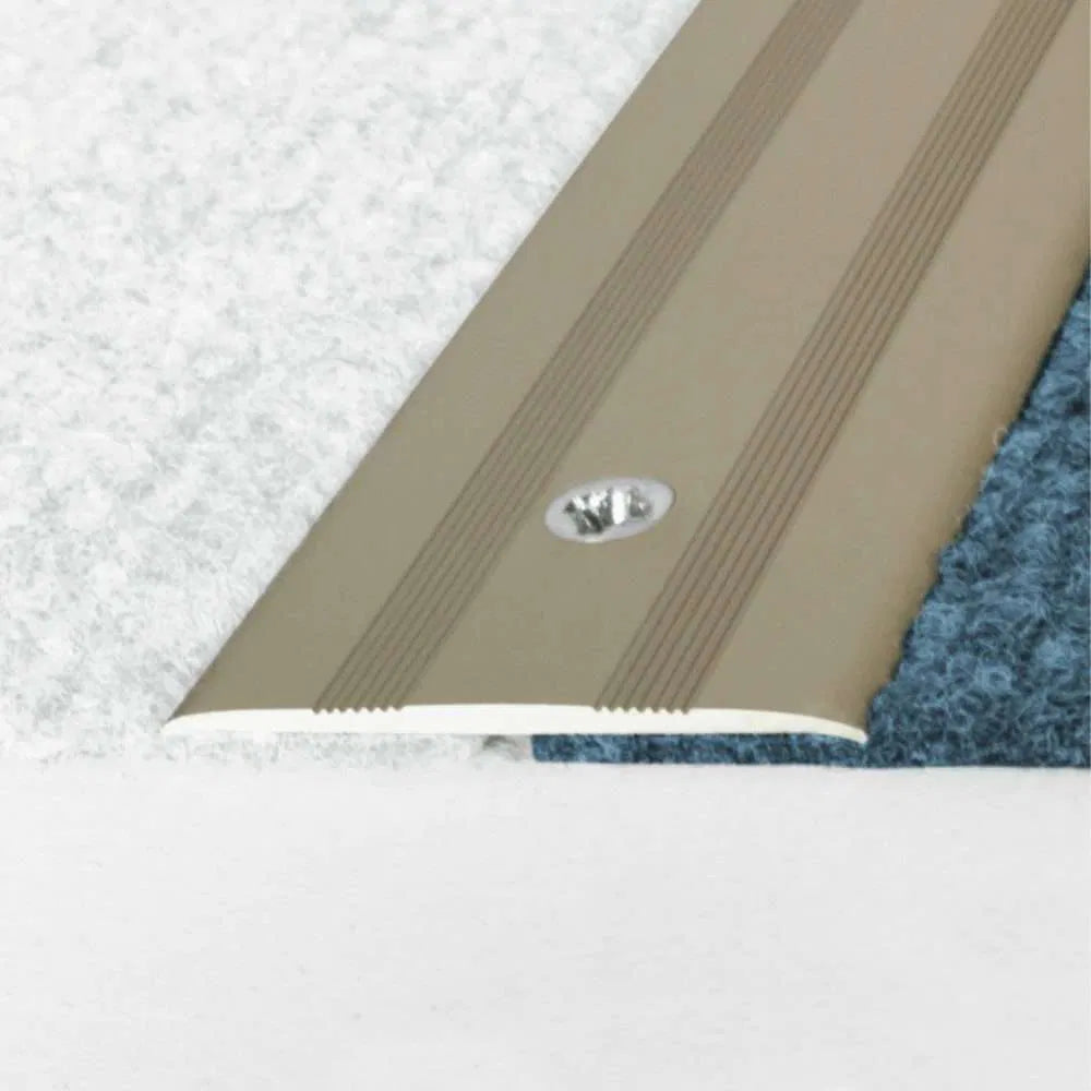 Anodised Aluminium Flat Door Threshold Profile - A08 35mm - StairNosingUK