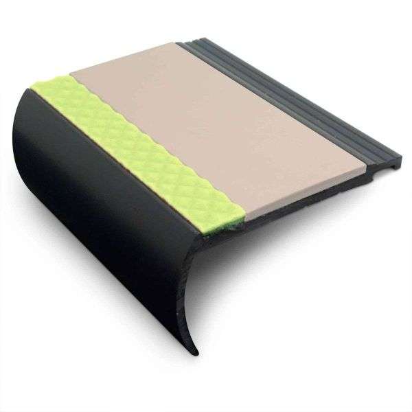 Beige AHB Aluminator® Heavy Duty Non-Slip Stair Nosing - StairNosingUK