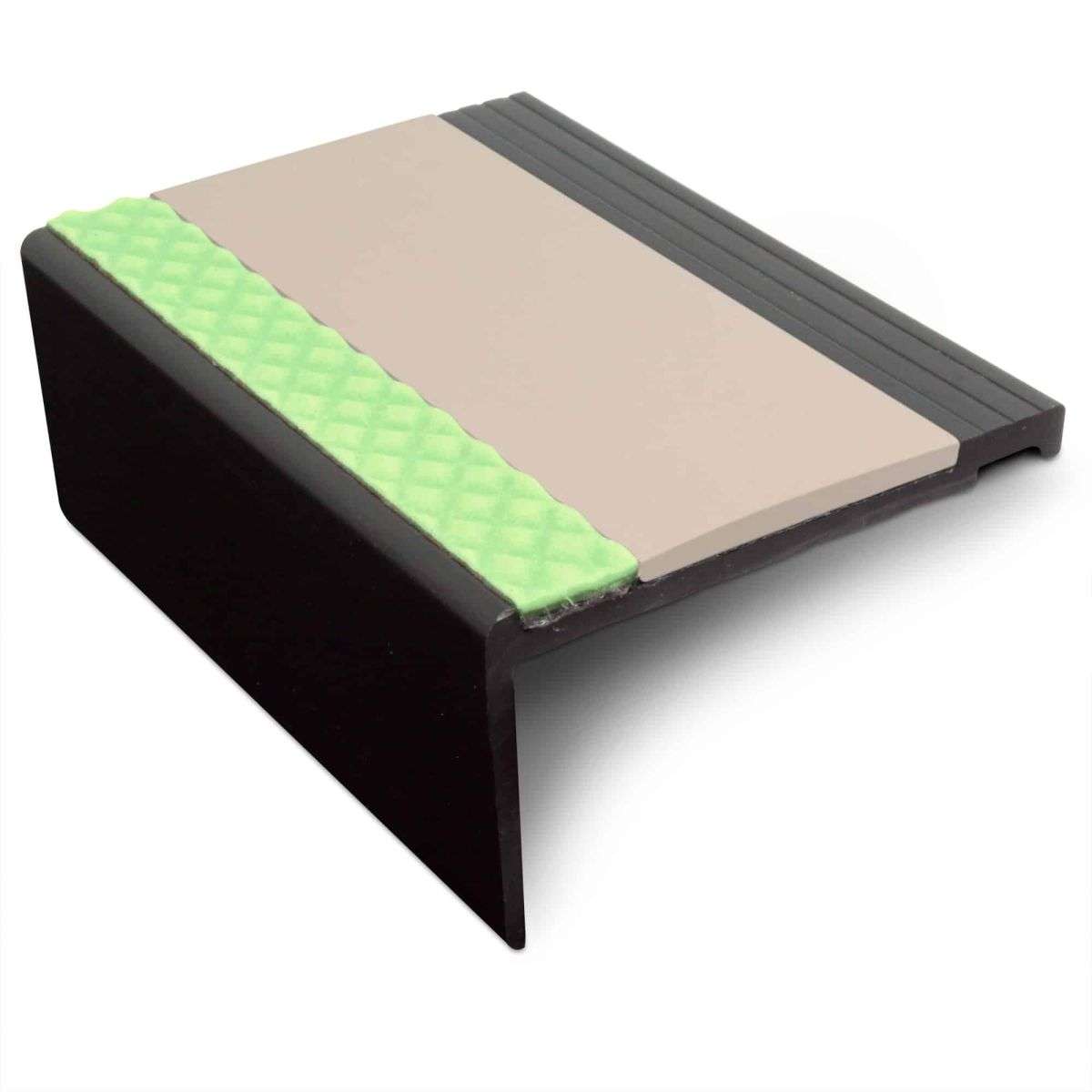 Beige AHP Aluminator® Heavy Duty Non-Slip Stair Nosing - StairNosingUK