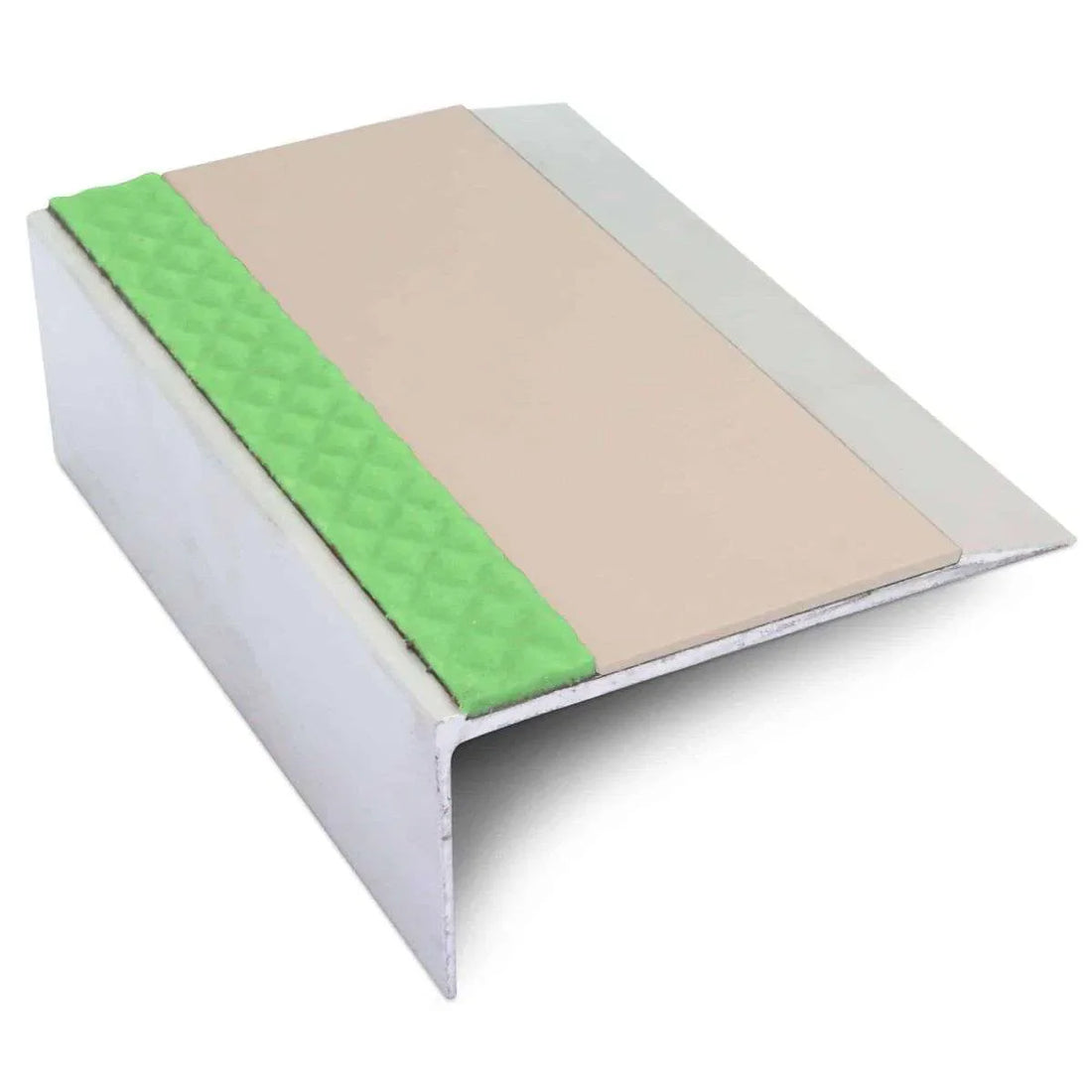 Beige Aluminium Non Slip Stair Nosing - ASL15 - StairNosingUK