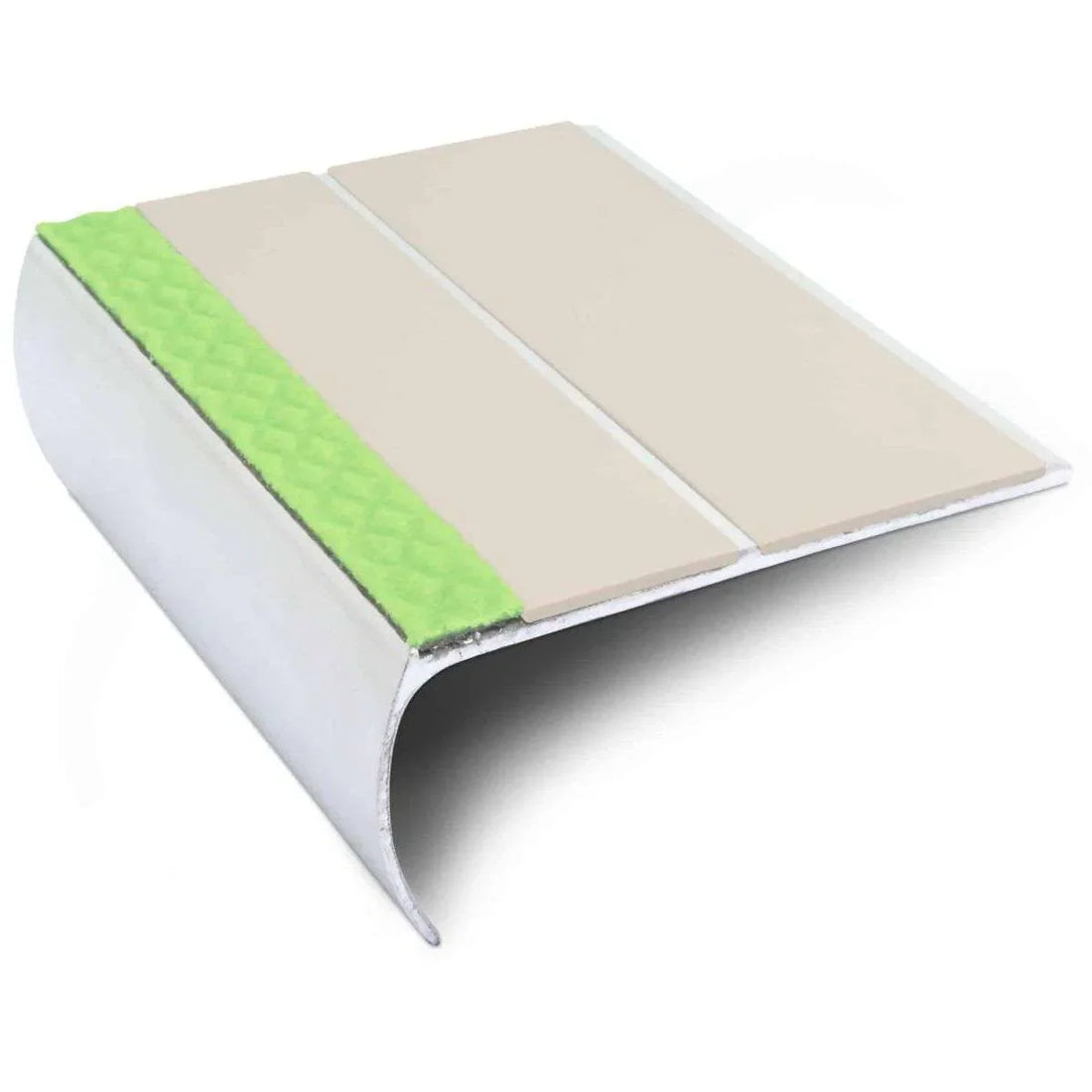 Beige Aluminium Non Slip Stair Nosing with PVC - ASL29 - 1