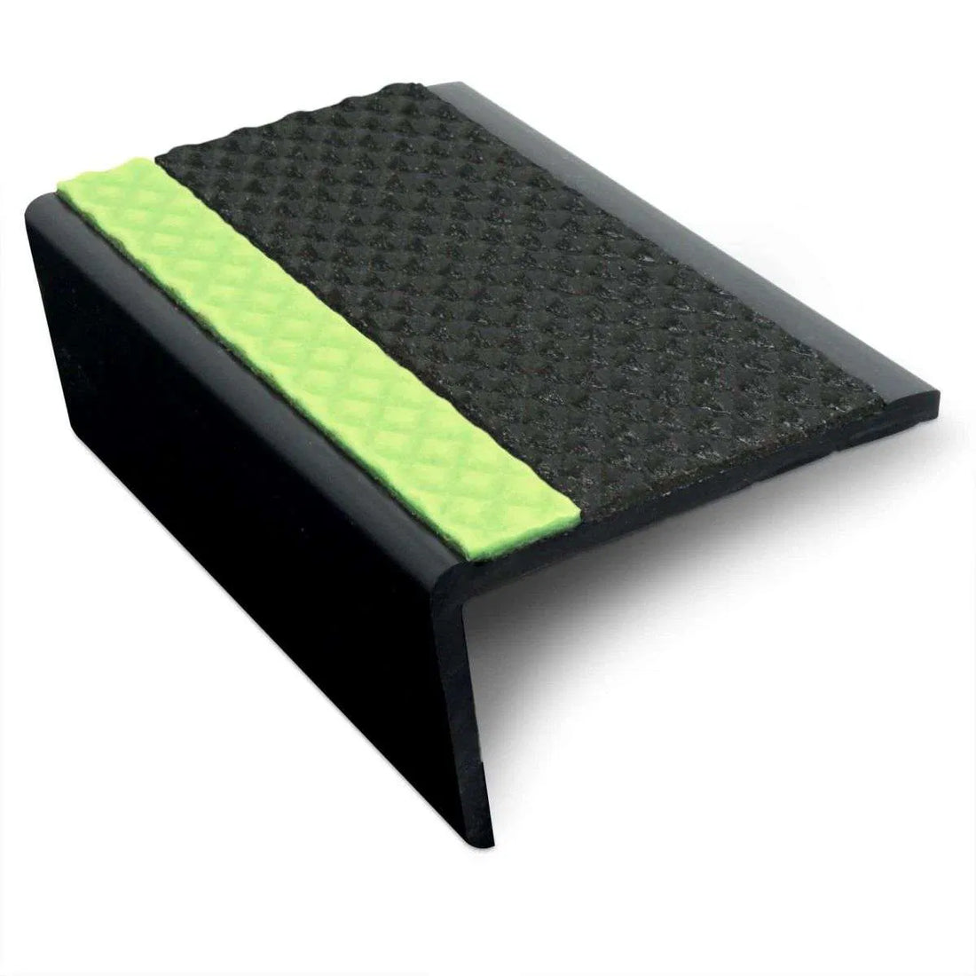 Black ASR Tredsafe Non-Slip Aluminator Slimline PVC Stair Nosing