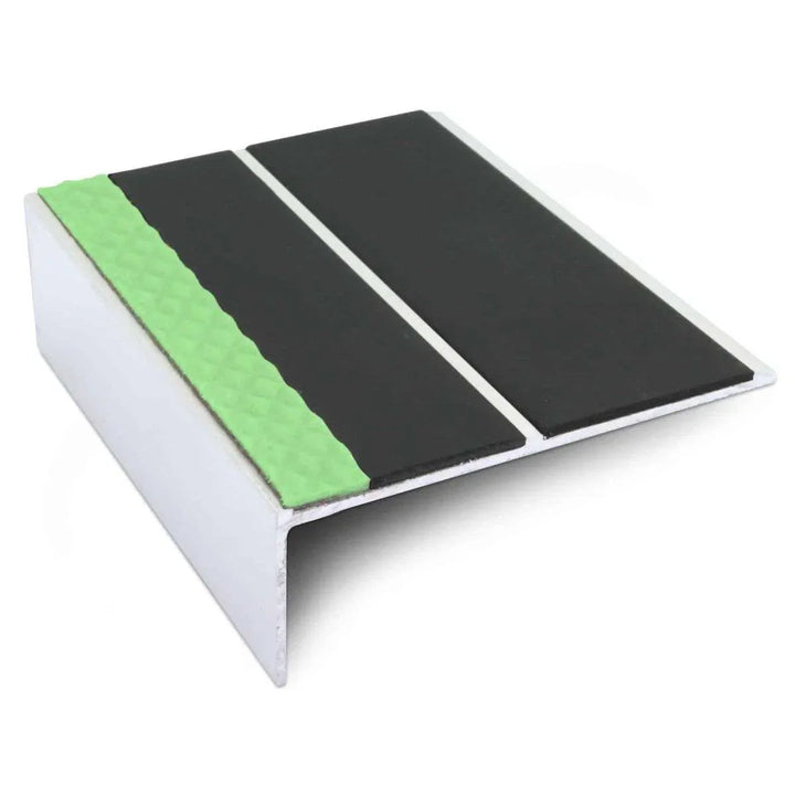 Black Aluminium Non Slip Stair Nosing - ASL09 - StairNosingUK