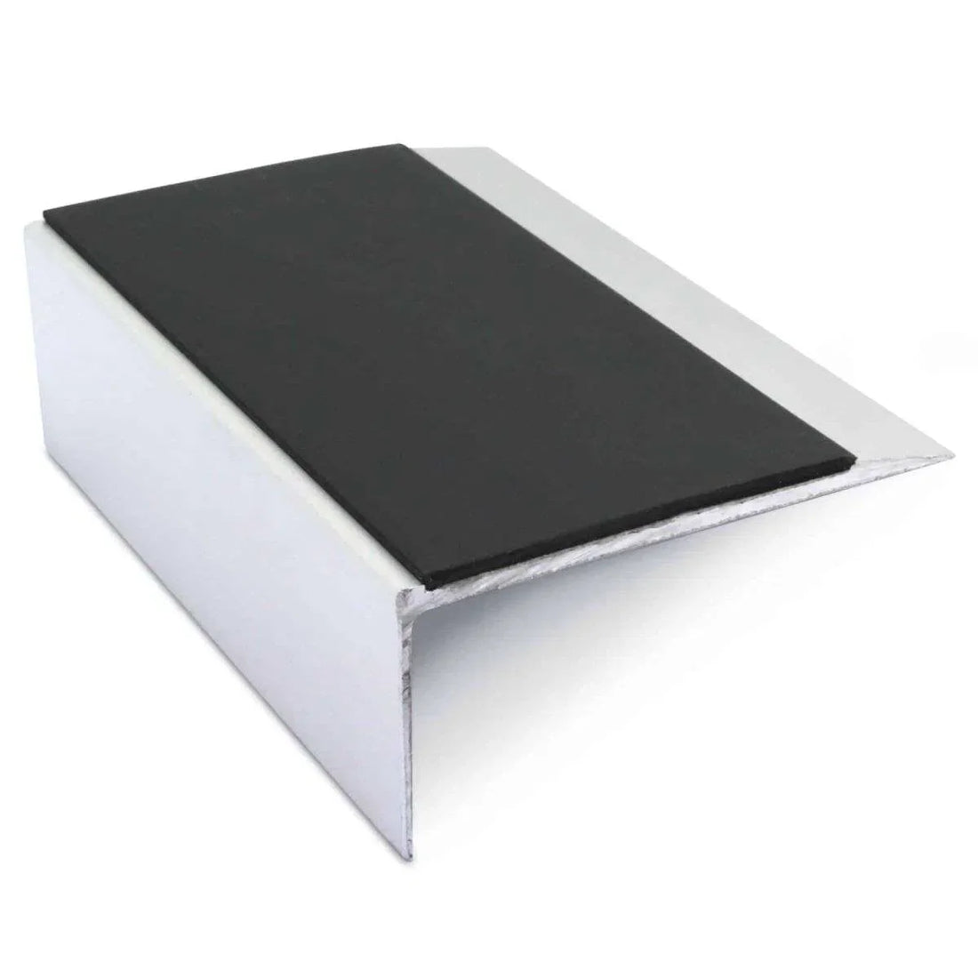 Black Aluminium Non Slip Stair Nosing - NSL15 (66 x 32mm) - StairNosingUK