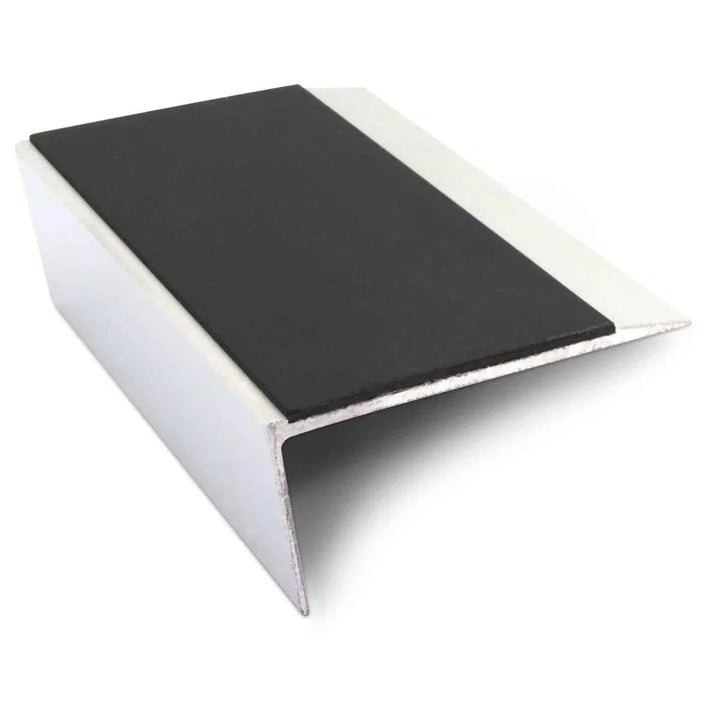 Black Aluminium Non Slip Stair Nosing - NSL16 (66 x 32mm) - StairNosingUK