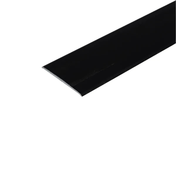 Black Anodised Aluminium Flat Door Threshold Profile - A08 35mm - StairNosingUK