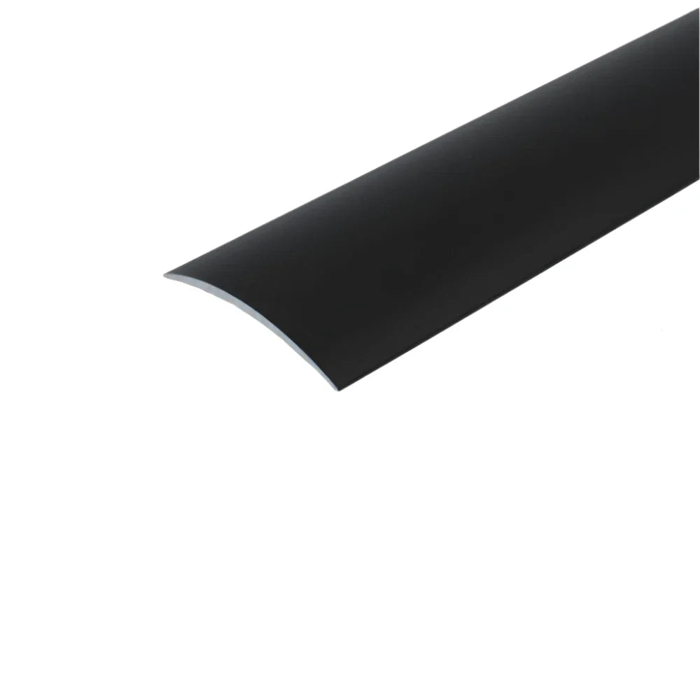 Black Cayrus A04 49mm Anodised Aluminium Door Threshold - StairNosingUK