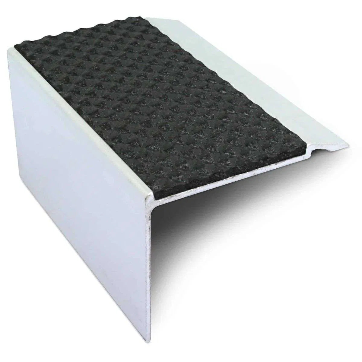 Black Tredsafe Aluminium Non Slip Stair Nosing - NHD22 (72 x 55mm) - StairNosingUK