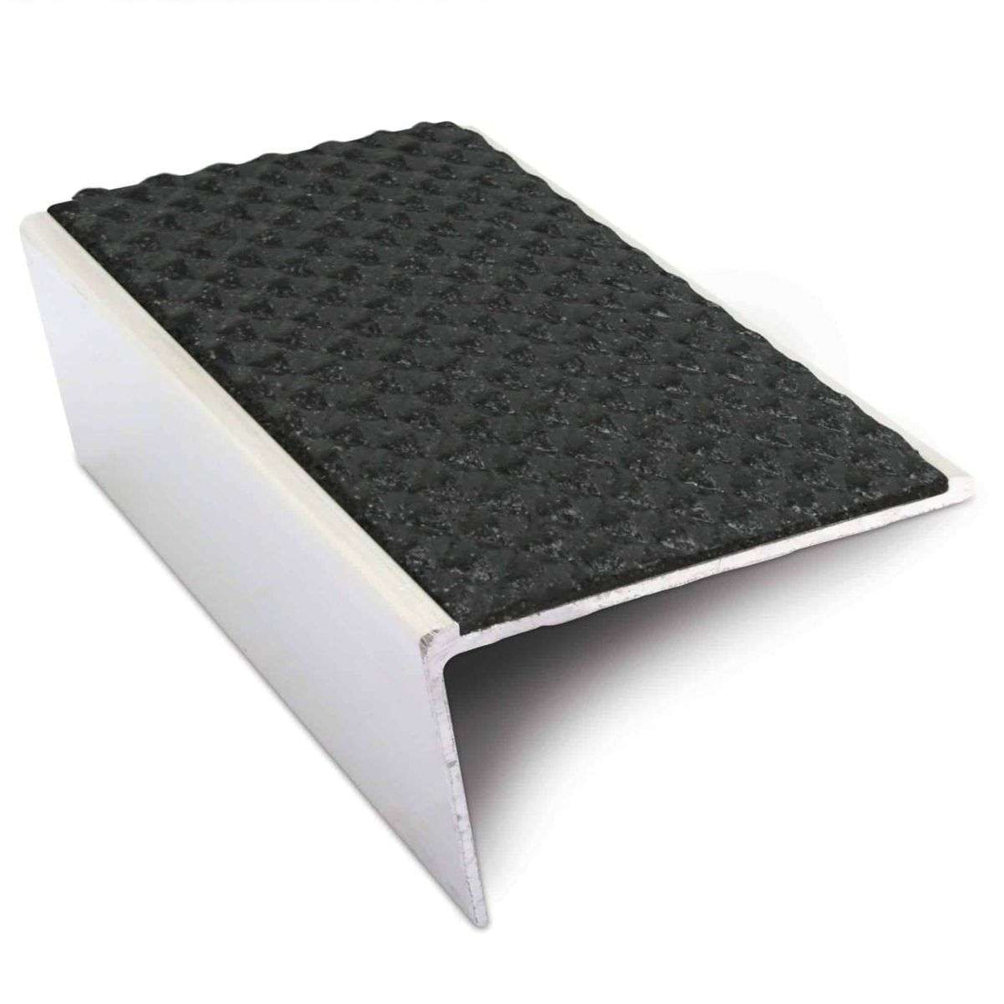 Black Tredsafe Aluminium Non Slip Stair Nosing - NSL02 (57 x 32mm) - StairNosingUK