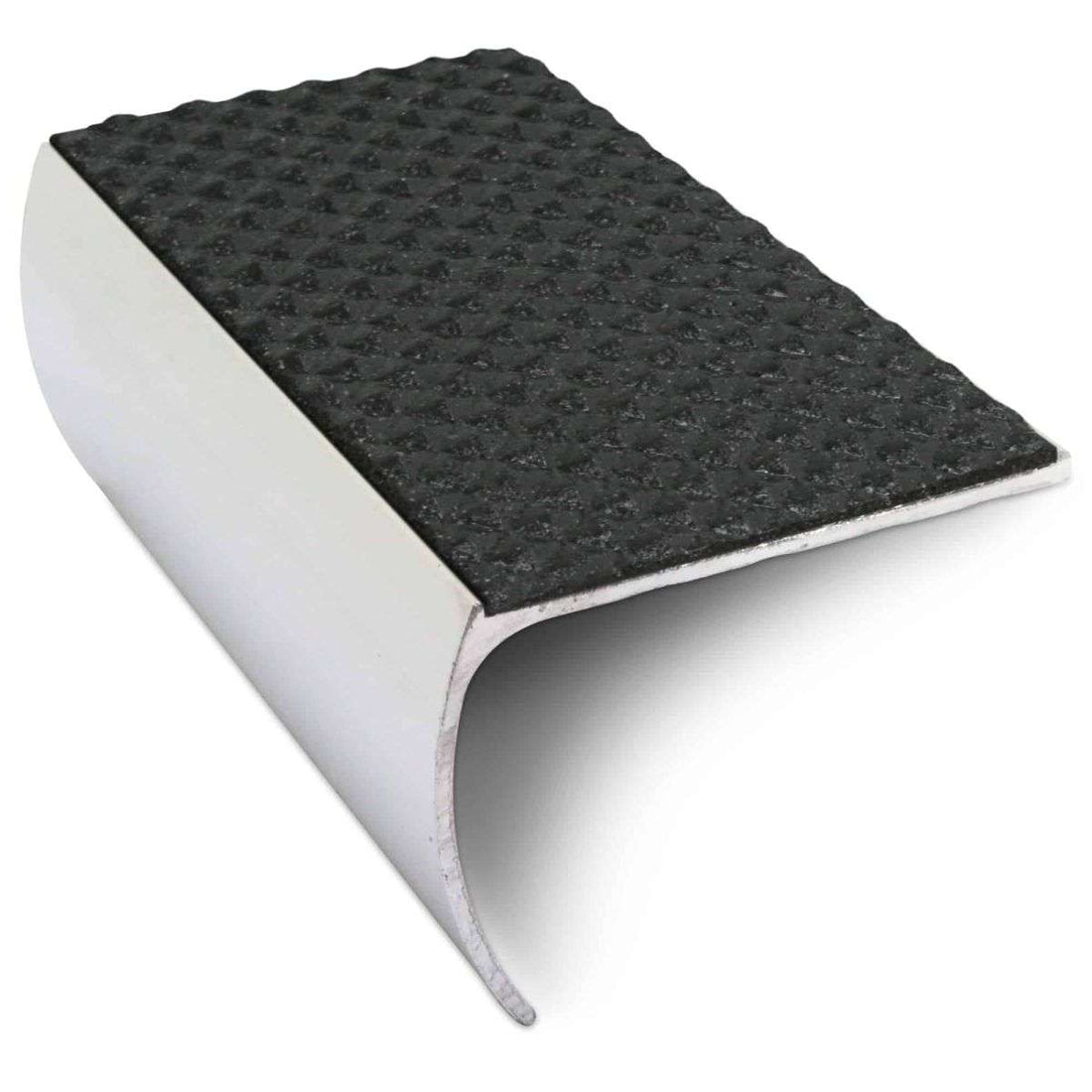 Black Tredsafe Aluminium Non Slip Stair Nosing - NSL03 (57 x 40mm) - StairNosingUK