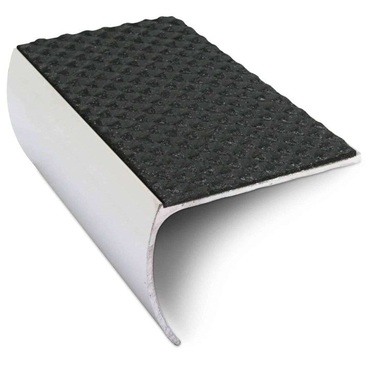 Black Tredsafe Aluminium Non Slip Stair Nosing - NSL03 (57 x 40mm) - StairNosingUK