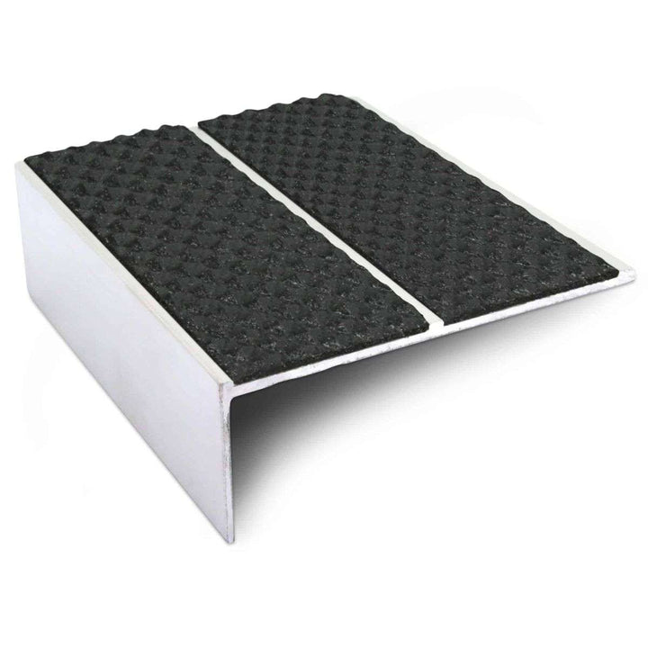Black Tredsafe Aluminium Non Slip Stair Nosing - NSL09 (85 x 32mm) - StairNosingUK