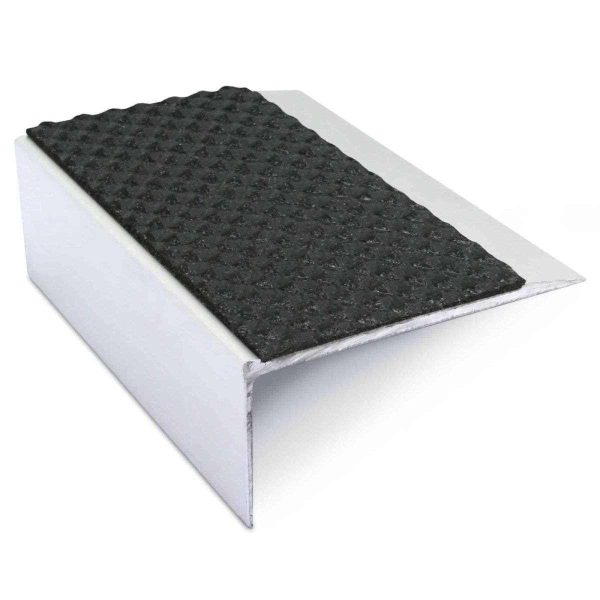 Black Tredsafe Aluminium Non Slip Stair Nosing - NSL15 (66 x 32mm) - StairNosingUK