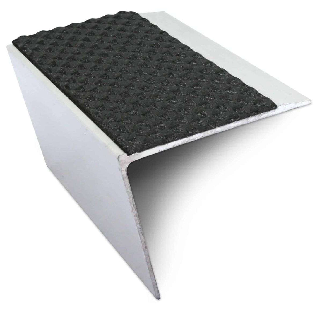 Black Tredsafe Aluminium Non Slip Stair Nosing - NSL26 (67 x 55mm) - StairNosingUK