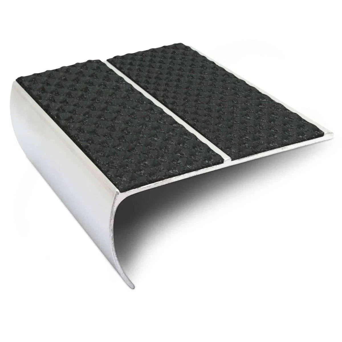Black Tredsafe Aluminium Non Slip Stair Nosing - NSL29 (87 x 40mm) - StairNosingUK