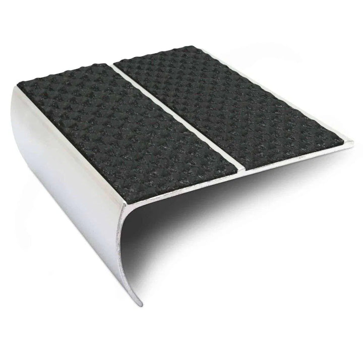 Black Tredsafe Aluminium Non Slip Stair Nosing - NSL29 (87 x 40mm) - StairNosingUK