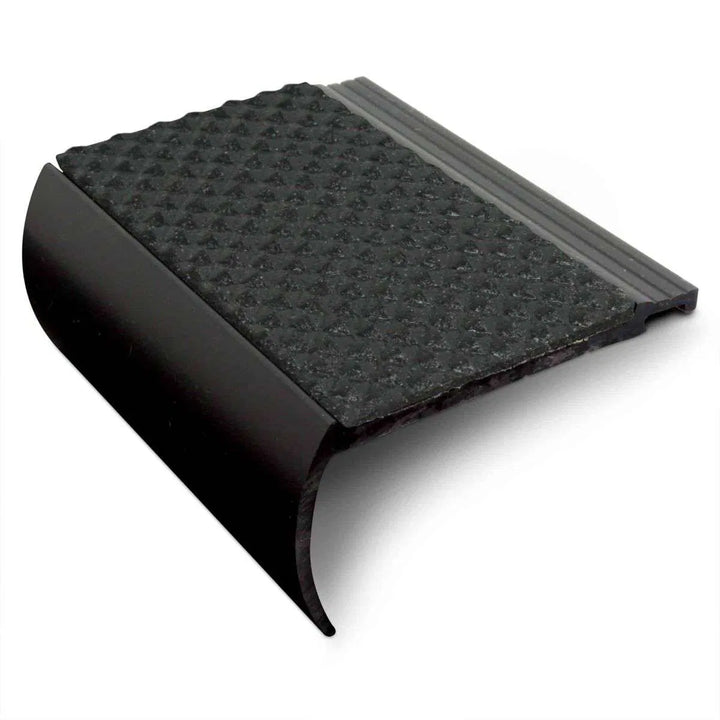 Black Tredsafe Non-Slip Heavy Duty Hard Nose PVC - NHB - StairNosingUK
