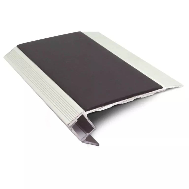 Black Vision Light Down Tredsafe Non-Slip Stair Nosing - NALR50 - StairNosingUK