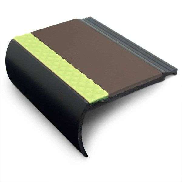 Brown AHB Aluminator® Heavy Duty Non-Slip Stair Nosing - StairNosingUK
