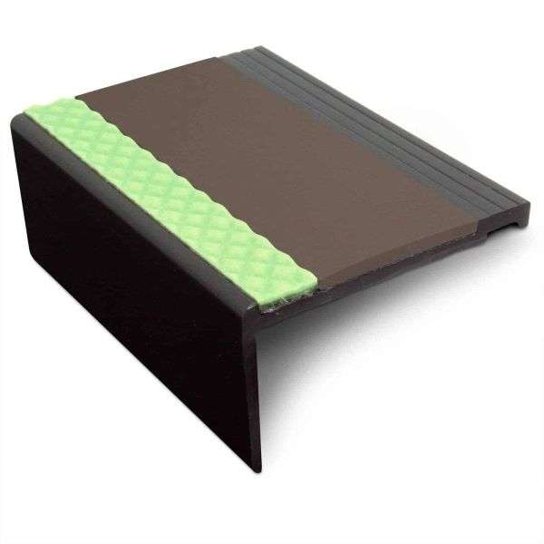 Brown AHP Aluminator® Heavy Duty Non-Slip Stair Nosing - StairNosingUK