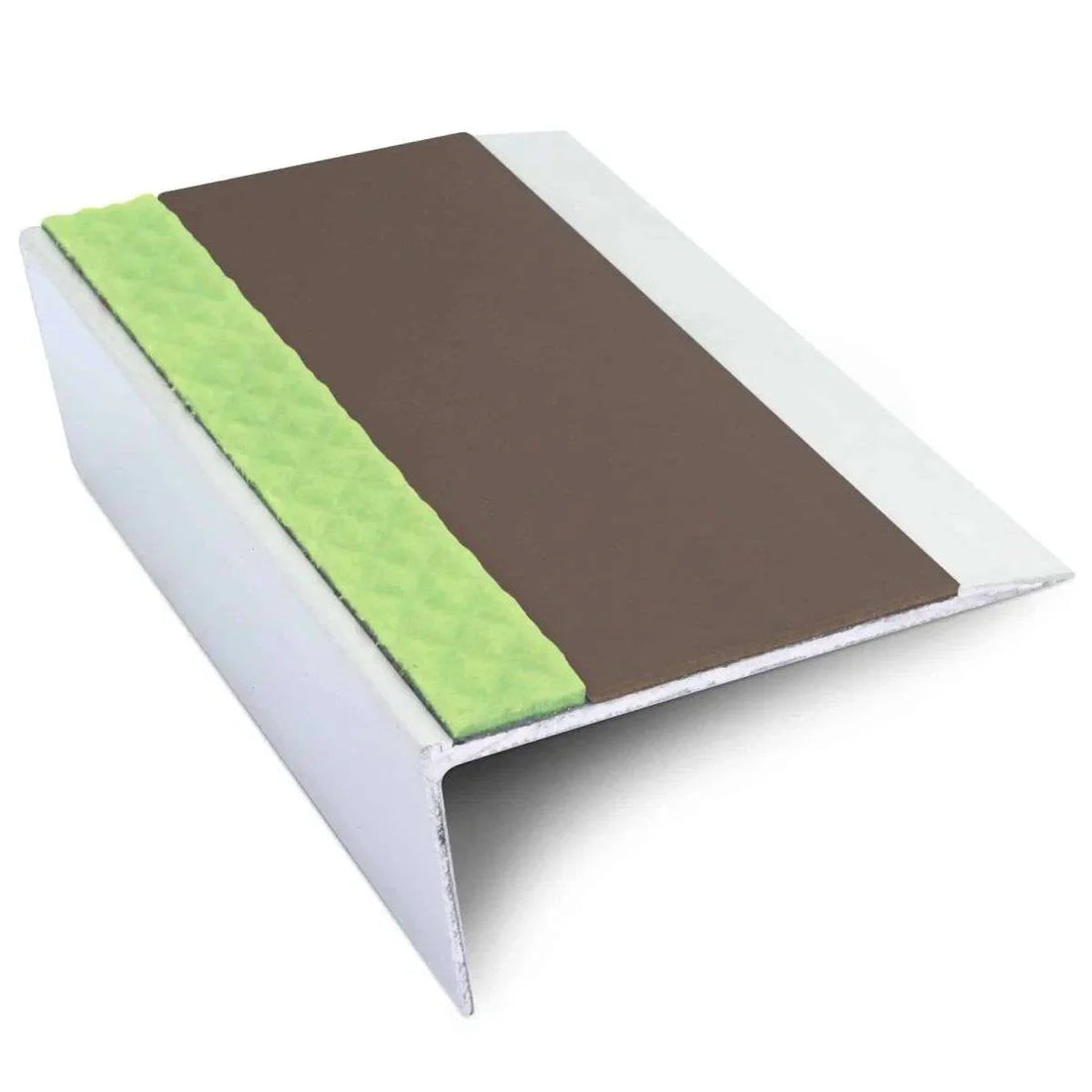 Brown Aluminium Non Slip Stair Nosing - ASL16 - StairNosingUK