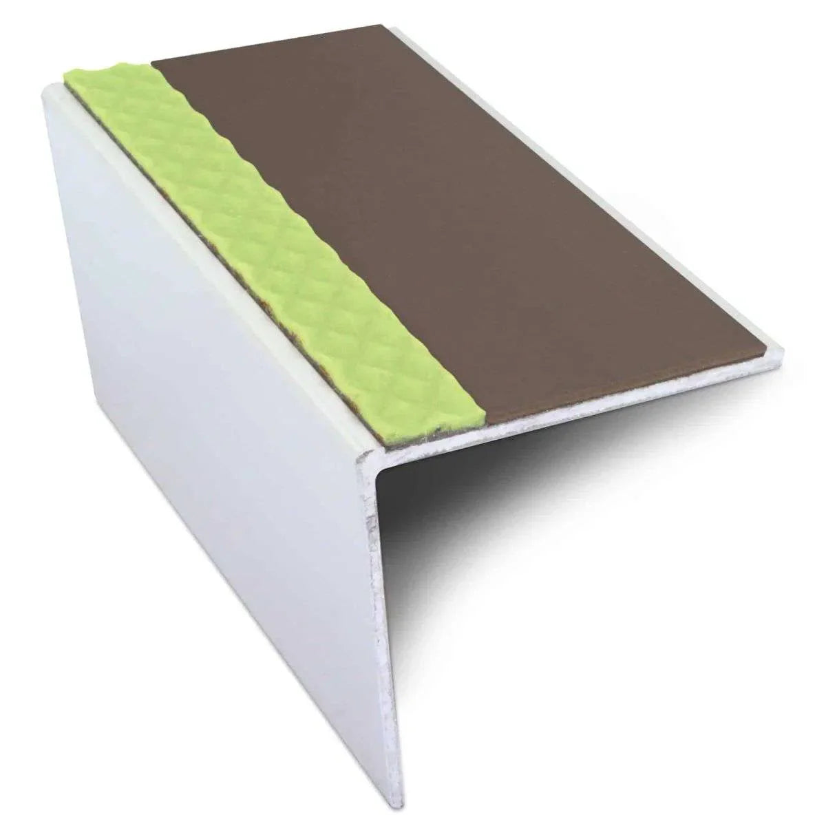 Brown Aluminium Non Slip Stair Nosing - ASL19 - StairNosingUK
