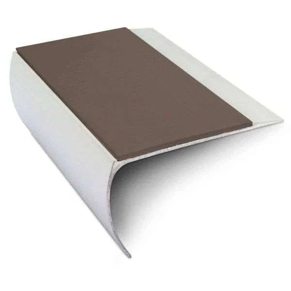 Brown Aluminium Non Slip Stair Nosing - NSL25 (69 x 40mm) - StairNosingUK