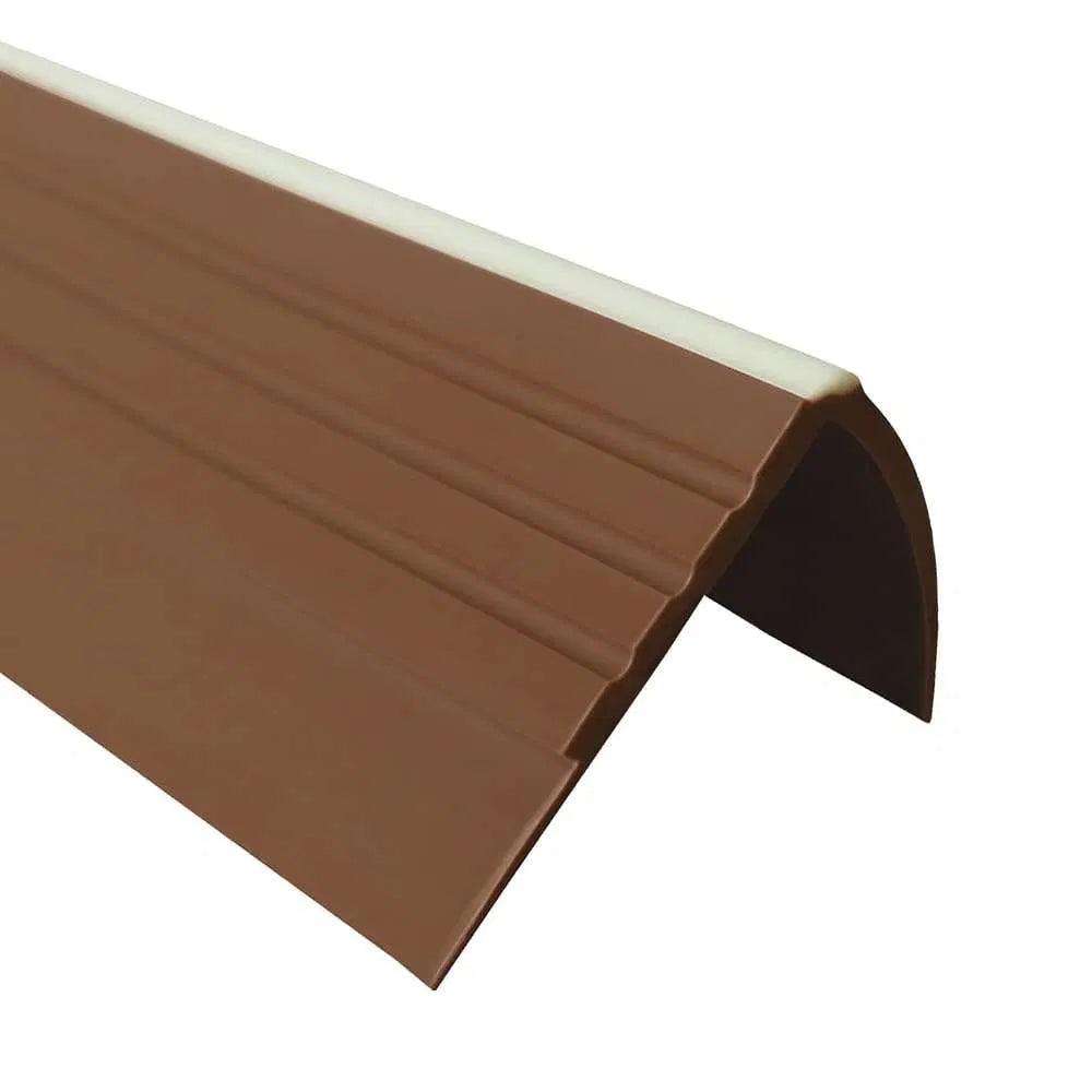 Brown Luminescent Non-Slip  PVC Stair Nosing 730-RDFL