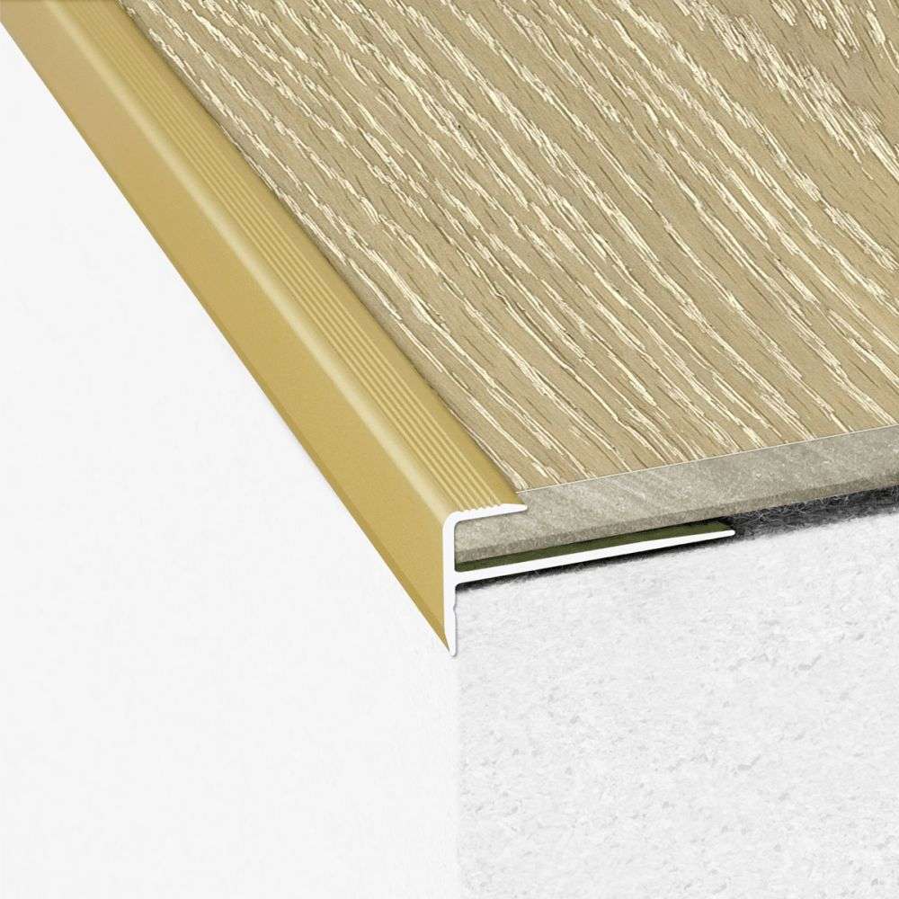 C24 Aluminium LVT Stair nosing Edge Profile For 5mm Flooring