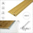 C63 Anodised Aluminium LVT U Edging Profile Threshold