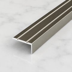 25x10mm Anodised Aluminium Stair Nosing – 1m in Champagne Color