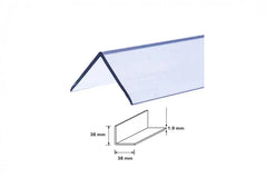 Transparent PVC Corner Trim – 90° Clear Edge Protector