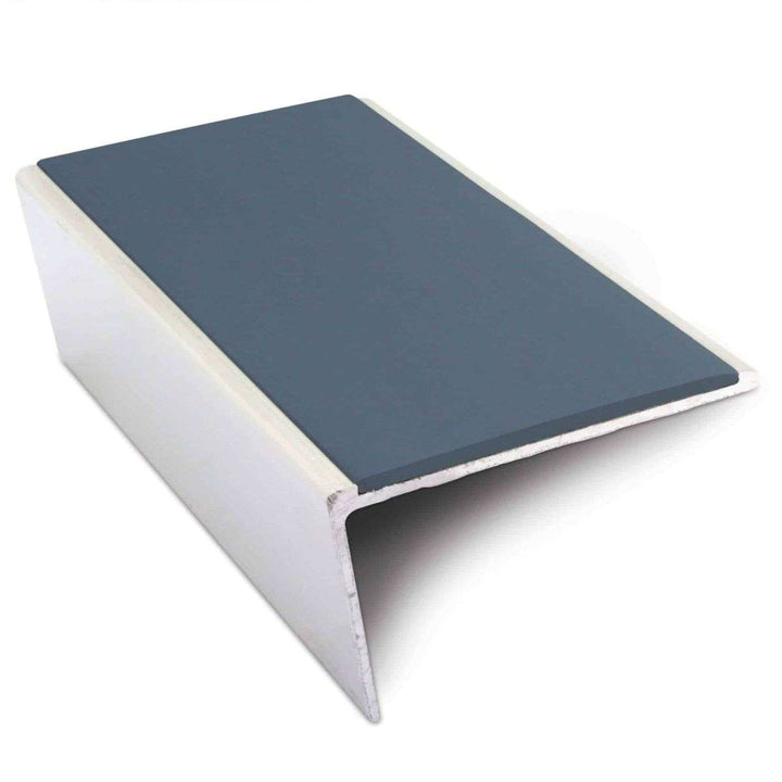 Cobalt Blue Aluminium Non Slip Stair Nosing Rakeback - NSL02 (57 x 32mm) - StairNosingUK