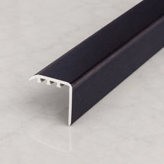 30x30mm Wood Effect uPVC Stair Nosing – 900mm In Dark Walnut Color