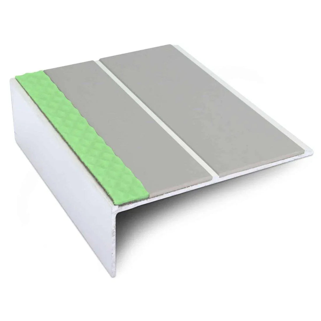 Dolphin Grey Aluminium Non Slip Stair Nosing - ASL09 - StairNosingUK
