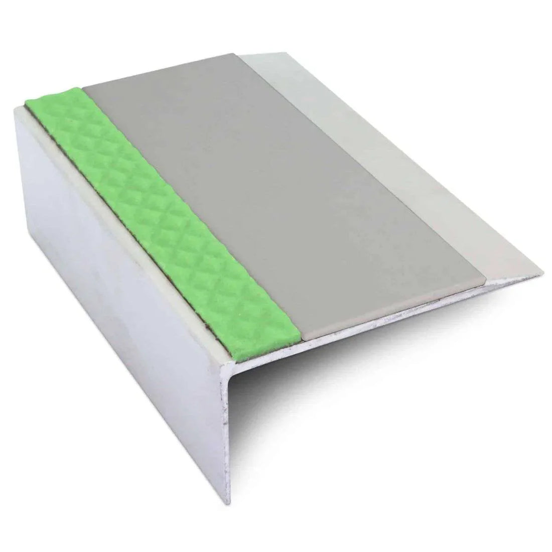Dolphin Grey Aluminium Non Slip Stair Nosing - ASL15 - StairNosingUK